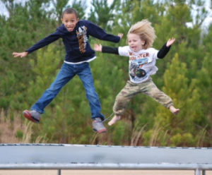 image of kids on a trampoline 1